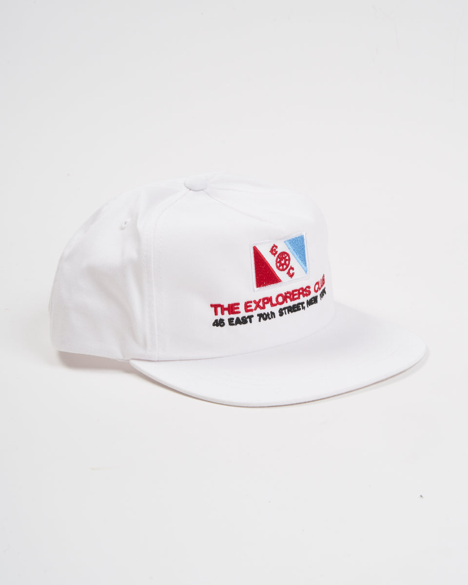 1969 Headquarters Cap in White – The Explorers Club Outfitters 1969 Headquarters Cap in White – The Explorers Club Outfitters
