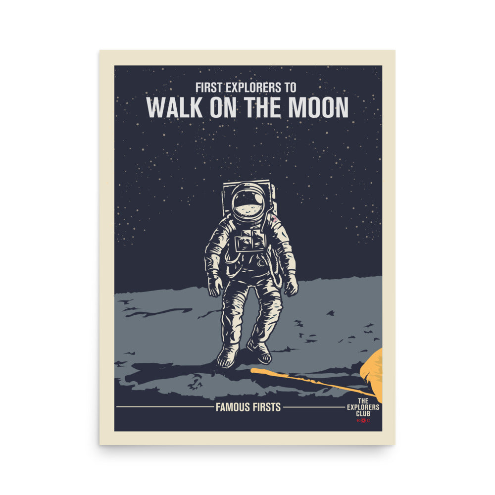 Sentimental Sanctuary mikrocomputer Famous Firsts Limited Edition Poster - The Moon – The Explorers Club  Outfitters