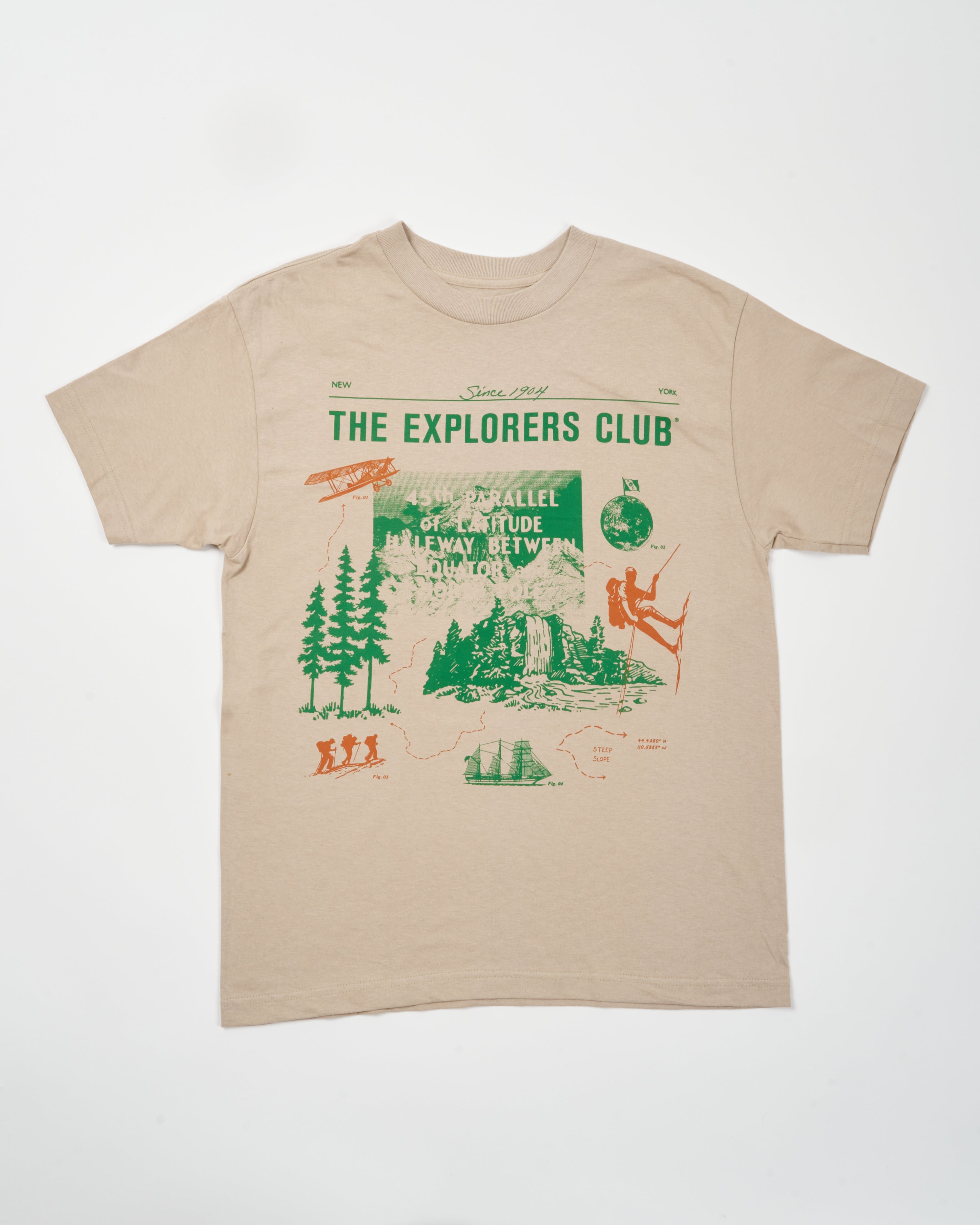 ◎Discovery EXPEDITION◎ Main Crew Outdoor Typographic T-Shi Mane Crew Outdoor Typapic T-shirt | Discovery-Expedition