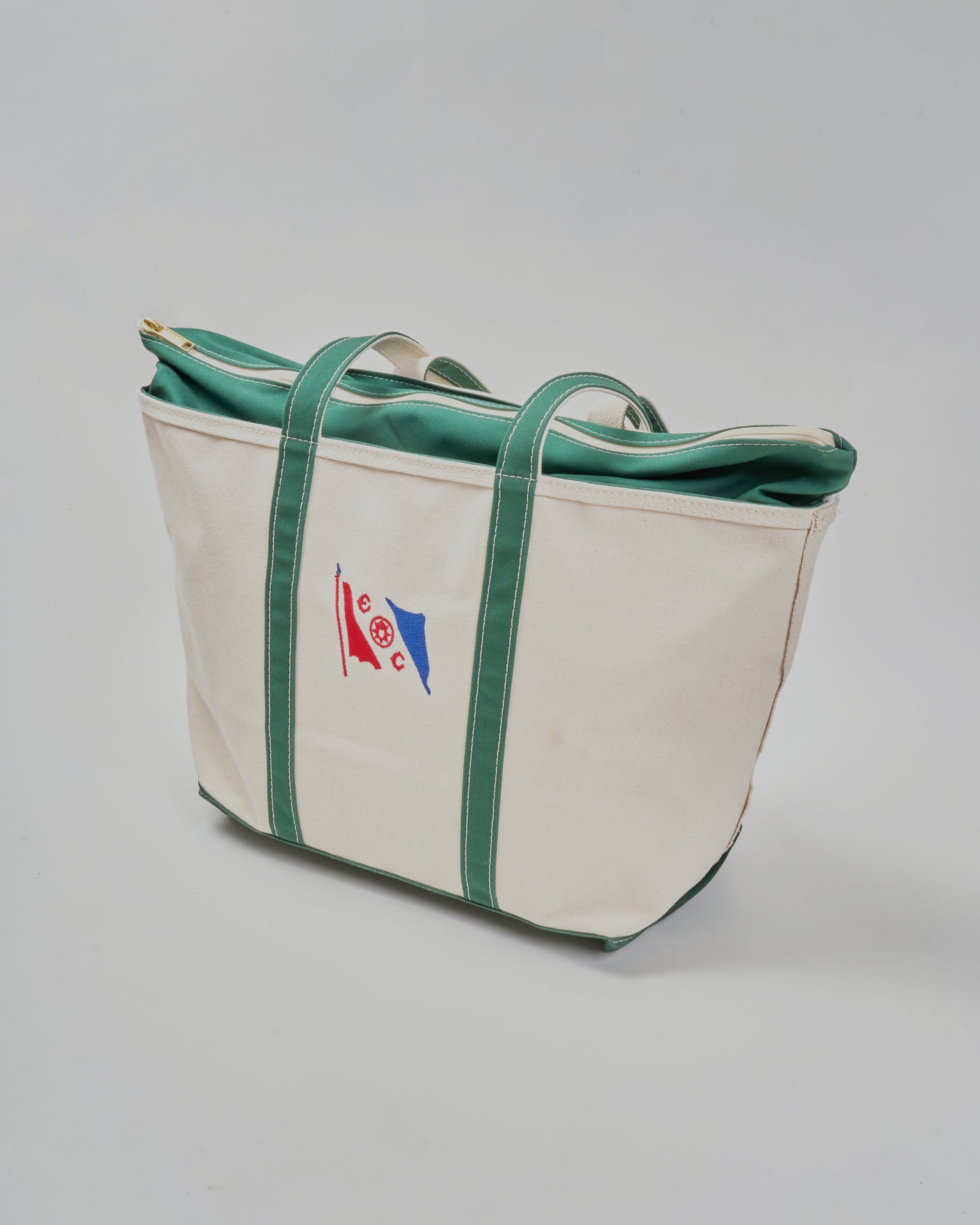 Large Boat Tote and Pouch SET Zippered Tote With Handles 
