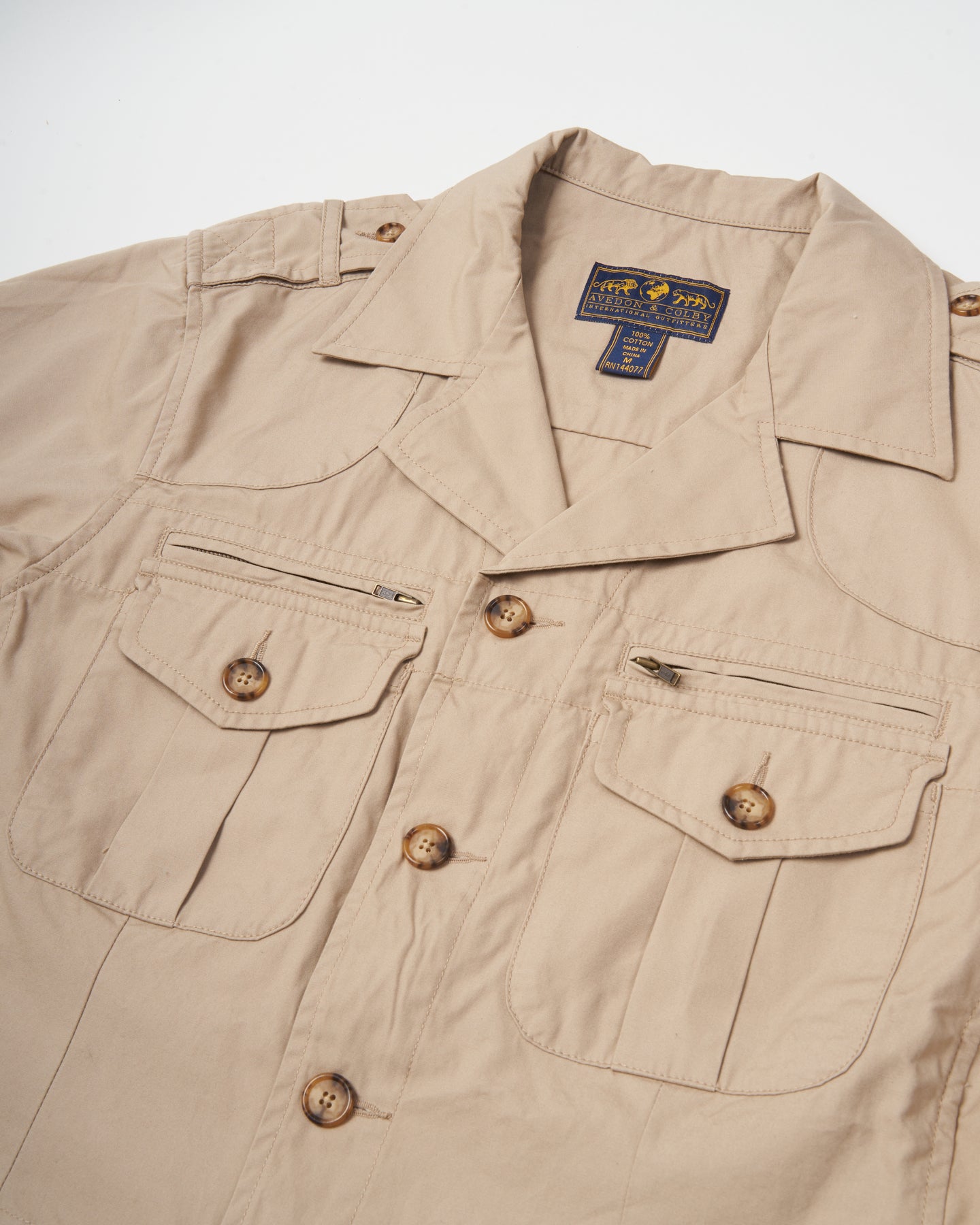 Zobello Men's Jungle Safari Shirt(11151B_Officers Khaki_XX-Large) :  : Clothing & Accessories