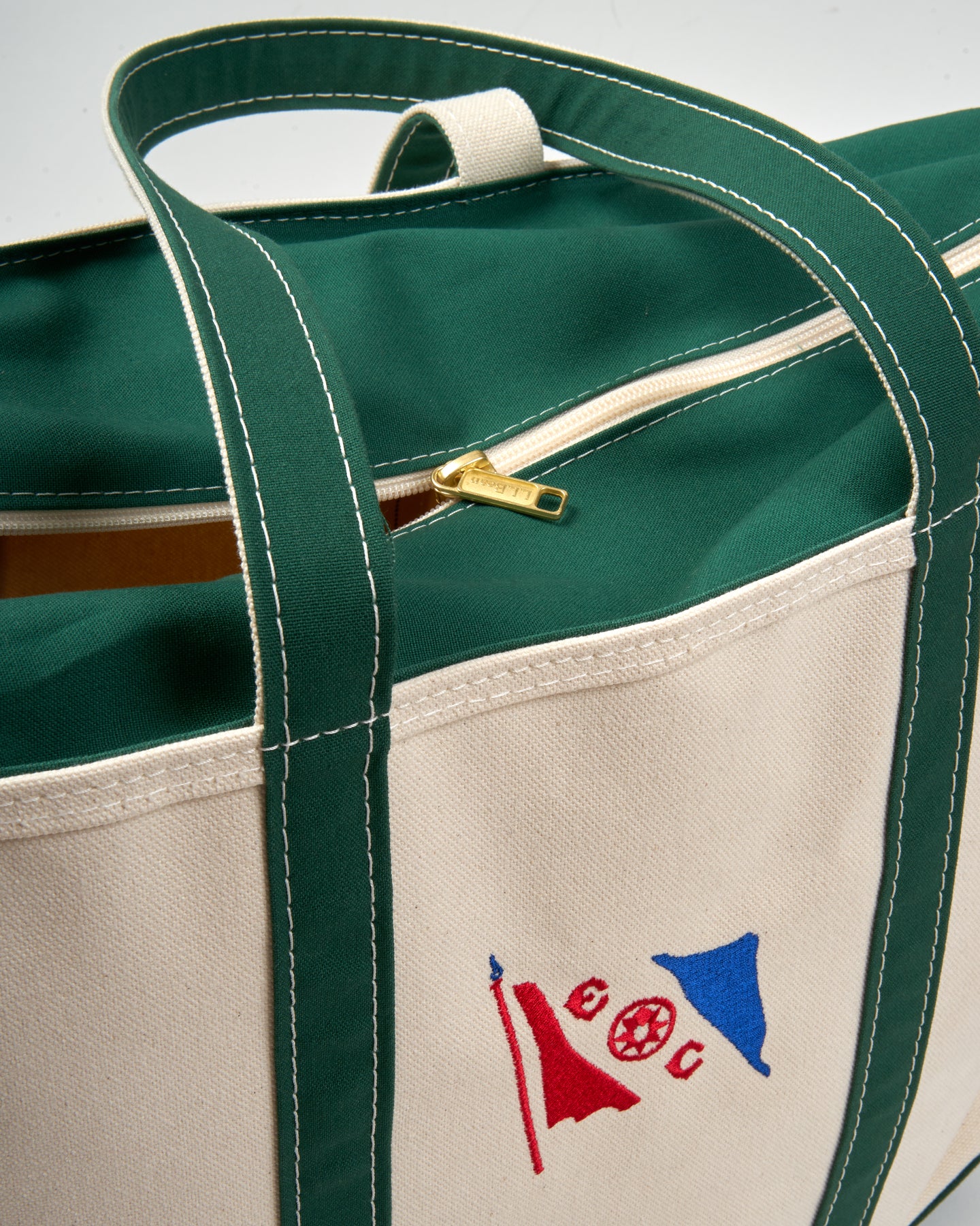L.L. Bean Boat & Tote Bag with Zip Top - Green – The Explorers