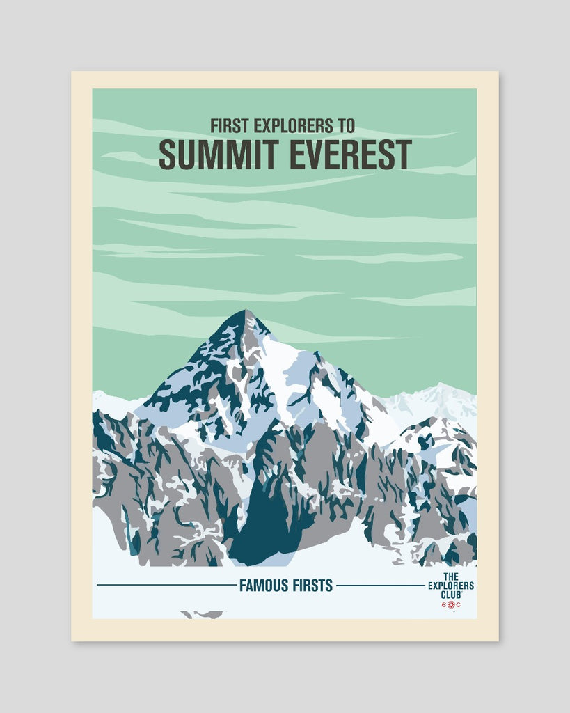 Famous Firsts Limited Edition Poster - Summit of Everest – The