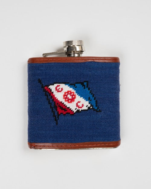 Custom Finished Needlepoint cheapest Flask