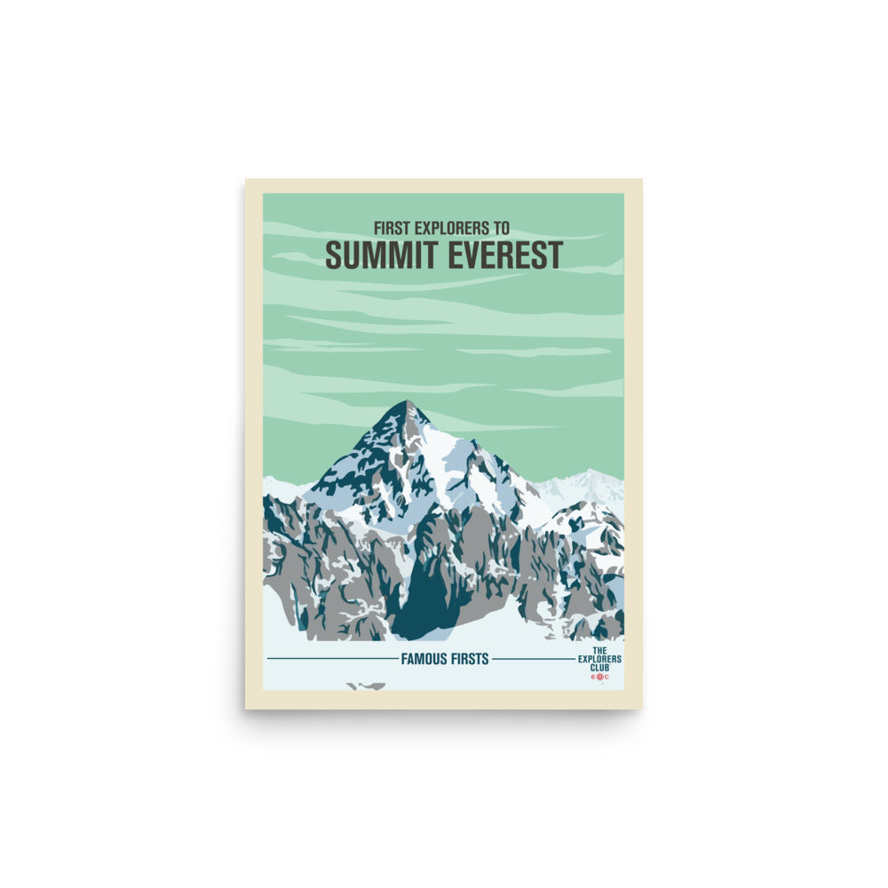 Famous Firsts Limited Edition Poster - Summit of Everest – The